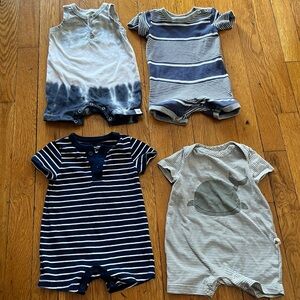 Baby Boy Summer One piece romper bundle/lot - 0-3 months